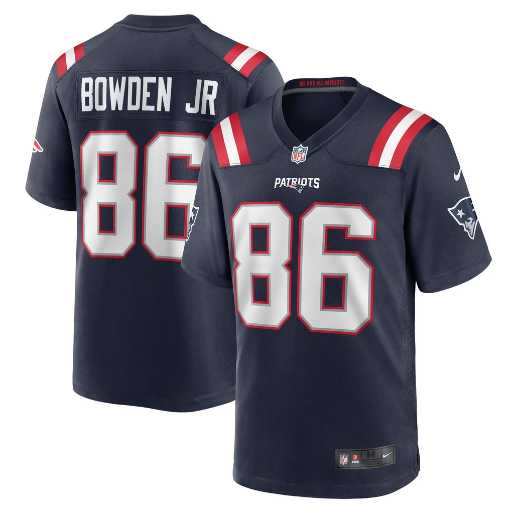 Lynn Bowden Jr. New England Patriots Nike Home Game   Jersey - Navy