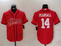 Men's San Francisco 49ers Ricky Pearsall #14 Red Game Player Jersey1
