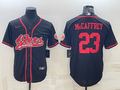 Men's San Francisco 49ers Christian McCaffrey #23 Black Game Jersey1 Joint Edition
