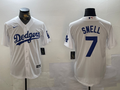 Men's Los Angeles Dodgers Blake Snell #7 White Home Replica Player Jersey