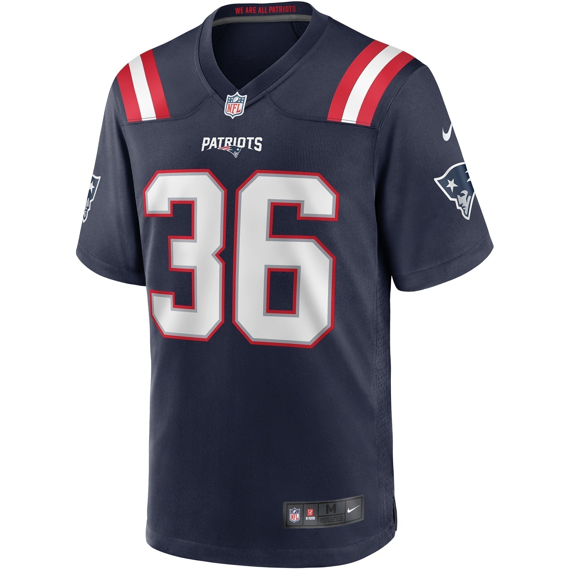 Lawyer Milloy New England Patriots Nike Game Retired   Jersey - Navy