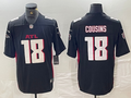Men's Atlanta Falcons Kirk Cousins #18 Black Game Player Jersey1