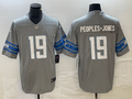 Men's Detroit Lions Donovan Peoples-Jones #19 Gray Game Jersey1