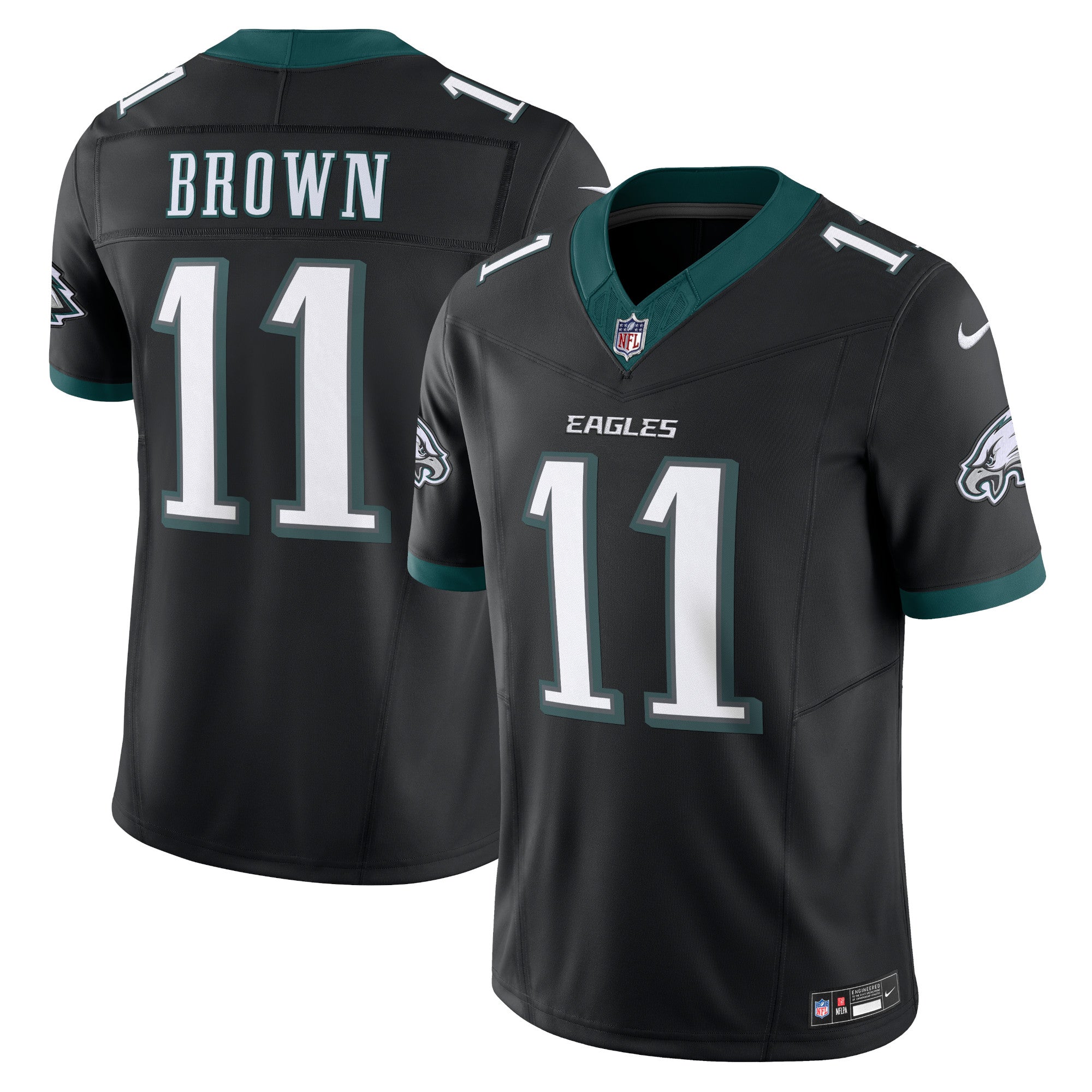 Philadelphia Eagles 11# A.J. Brown Nike Vapor F.U.S.E. Limited Jersey