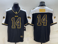 Men's Buffalo Bills Stefon Diggs #14 Black Player Game Jersey1