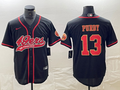 Men's San Francisco 49ers Brock Purdy #13 Black Fashion Jersey1 Joint Edition