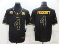 Men's Dallas Cowboys Dak Prescott #4 Black Game Player Jersey1