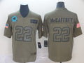 Men's Carolina Panthers Christian McCaffrey #22 Brown Game Jersey1