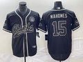 Men's Kansas City Chiefs Patrick Mahomes #15 Black Authentic Game Jersey1 Joint Edition
