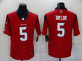Men's Houston Texans Tyrod Taylor #5 Red Game Jersey1