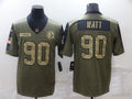 Men's Pittsburgh Steelers T.J. Watt #90 Brown Game Player Jersey1