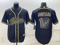 Men's San Francisco 49ers Joe Montana #16 Black Player Jersey1 Joint Edition
