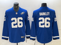 Men's Philadelphia Eagles Saquon Barkley #26 Blue Game Jersey1