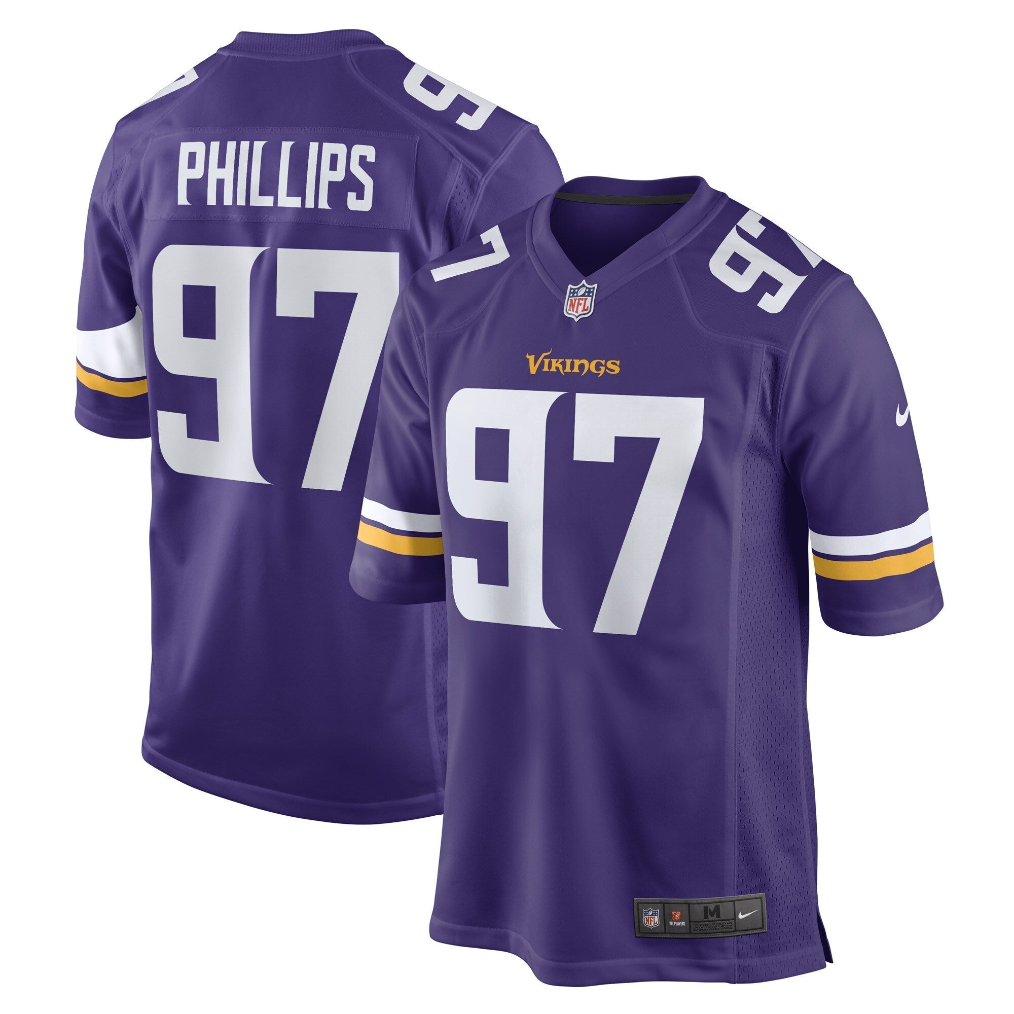 Harrison Phillips Minnesota Vikings Nike Game   Jersey - Purple