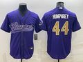 Men's Baltimore Ravens Marlon Humphrey #44 Purple Player Jersey1 Joint Edition