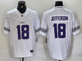 Men's Minnesota Vikings Justin Jefferson #18 White Alternate Vapor F.U.S.E. Elite Player Jersey1