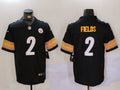 Men's Pittsburgh Steelers Justin Fields #2 Black Player Jersey1