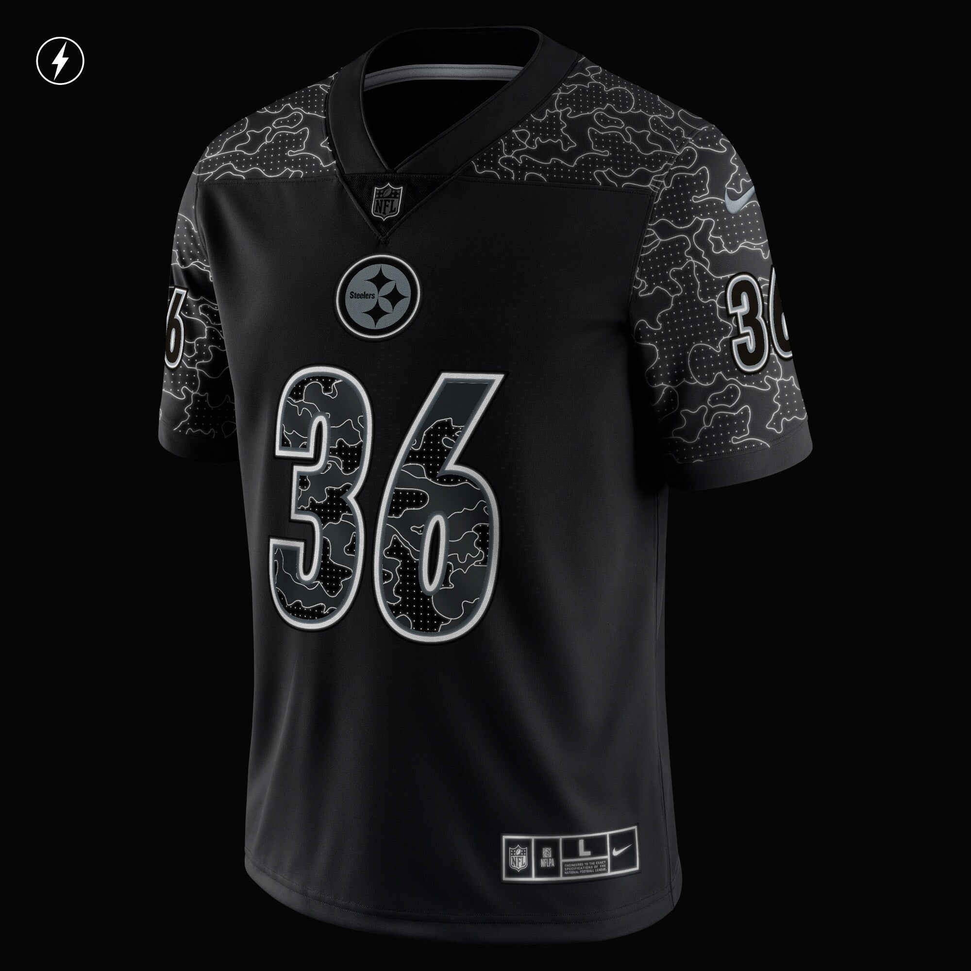 Jerome Bettis Pittsburgh Steelers Nike Retired   RFLCTV Limited Jersey - Black