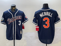 Men's San Diego Padres Jackson Merrill #3 Navy Replica Player Jersey