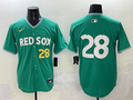 Men's Boston Red Sox Kristian Campbell #28 Green 2025 City Connect Limited Player Jersey
