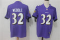Men's Baltimore Ravens Eric Weddle #32 Purple Game Jersey1