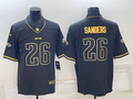 Men's Philadelphia Eagles Miles Sanders #26 Black Game Player Jersey1