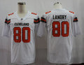 Men's Cleveland Browns Jarvis Landry #80 White Game Player Jersey1