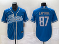 Men's Detroit Lions Sam LaPorta #87 Blue Player Jersey1 Joint Edition