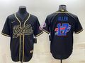 Men's Buffalo Bills Josh Allen #17 Black Game Jersey1 Joint Edition