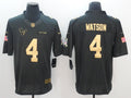 Men's Houston Texans #4 Deshaun Watson Black Team Game Jersey1