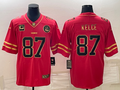 Men's Kansas City Chiefs Travis Kelce #87 Red Game Jersey1