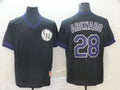 Men's Colorado Rockies Nolan Arenado #28 Black Replica Player Jersey