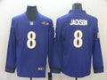 Men's Baltimore Ravens Lamar Jackson #8 Purple Player Game Jersey1