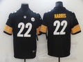 Men's Pittsburgh Steelers Najee Harris #22 Black Game Jersey1