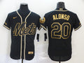 Men's New York Mets Pete Alonso #20 Black Stitched Jersey