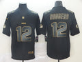 Men's Green Bay Packers #12 Aaron Rodgers Black Authentic Game Jersey1