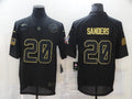 Men's Detroit Lions Barry Sanders #20 Black Jersey1