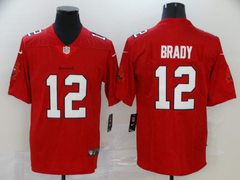 Men's Tampa Bay Buccaneers Tom Brady #12 Red Game Player Jersey1