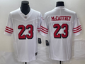 Men's San Francisco 49ers Christian McCaffrey #23 White Game Jersey1