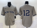 Men's New York Yankees Trent Grisham #12 Gray Limited Player Jersey