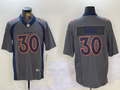 Men's Denver Broncos Terrell Davis #30 Gray Game Jersey1