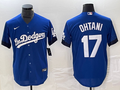 Men's Los Angeles Dodgers Shohei Ohtani #17 Blue Game Player Jersey1