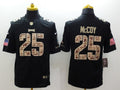 Men's Philadelphia Eagles LeSean McCoy #25 Black Game Player Jersey1