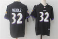 Men's Baltimore Ravens Eric Weddle #32 Black Game Jersey1
