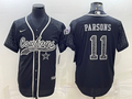 Men's Dallas Cowboys Micah Parsons #11 Black RFLCTV Limited Jersey1 Joint Edition