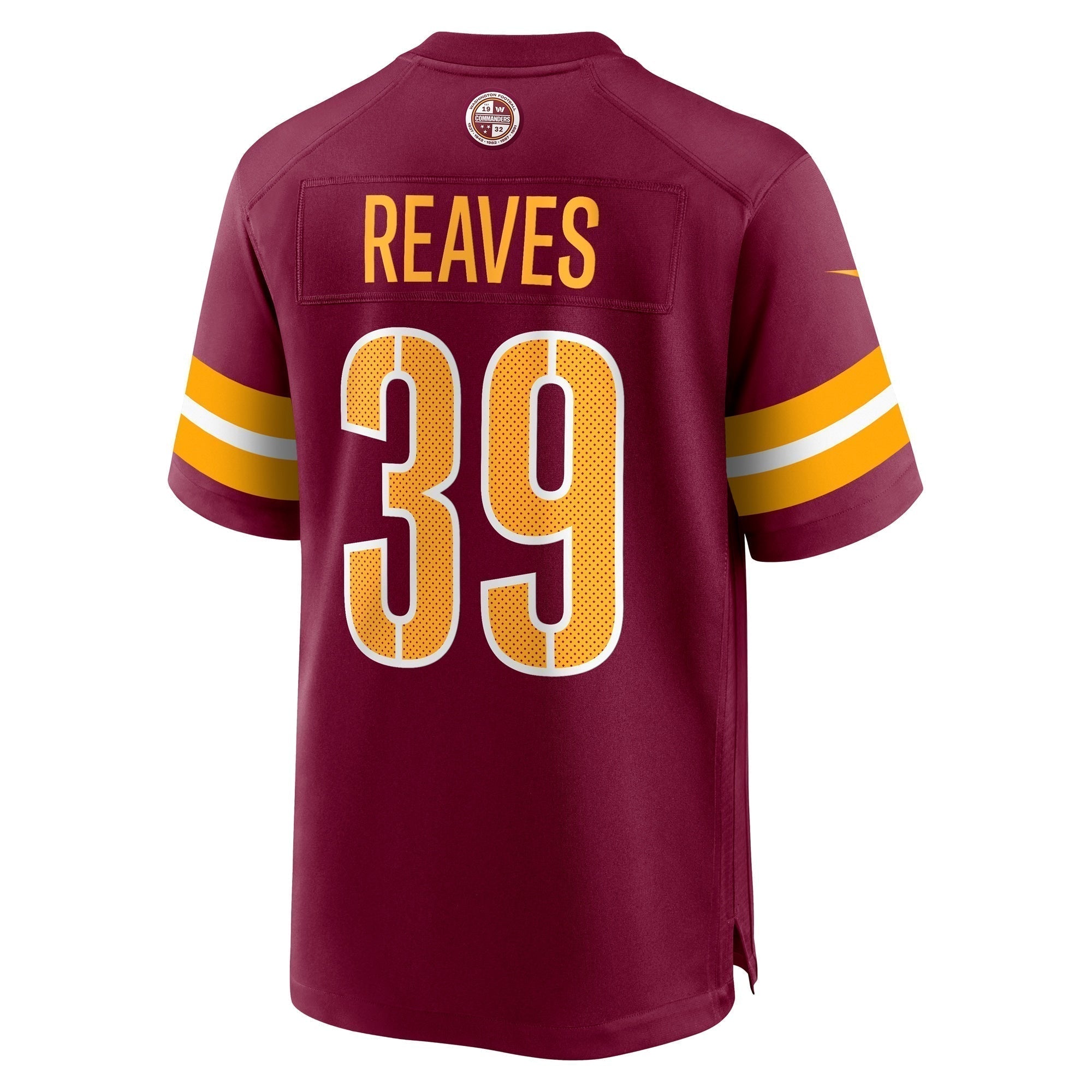 Jeremy Reaves Washington Commanders Nike  Game Jersey -  Burgundy