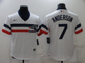 Men's Chicago White Sox Tim Anderson #7 White Authentic Game Jersey1