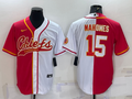 Men's Kansas City Chiefs Patrick Mahomes #15 Red/White Game Jersey1 Joint Edition