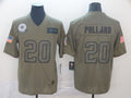 Men's Dallas Cowboys Tony Pollard #20 Brown Game Jersey1
