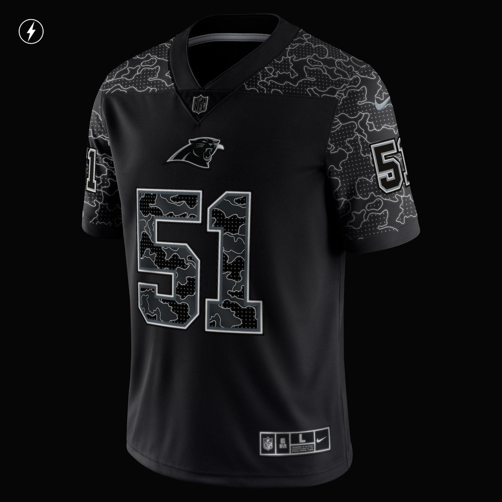 Sam Mills Carolina Panthers Nike Retired   RFLCTV Limited Jersey - Black